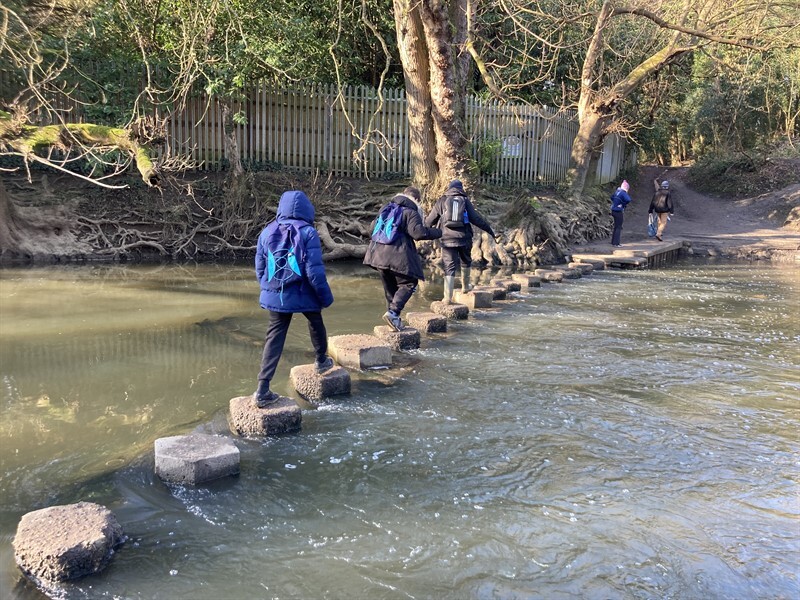9A cross stepping stones