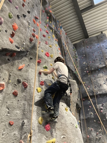 Alfie B climbing 1