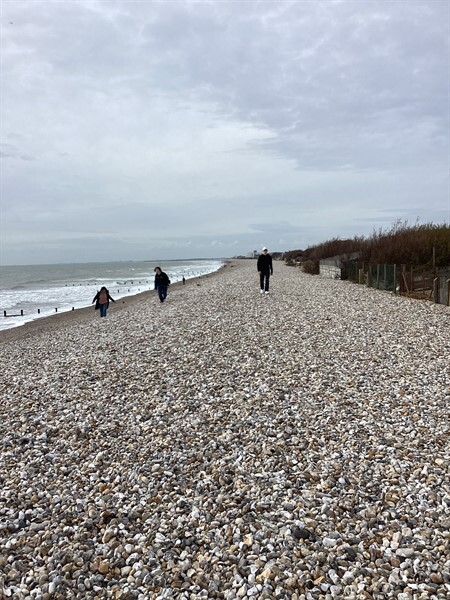 The group at Wittering beach